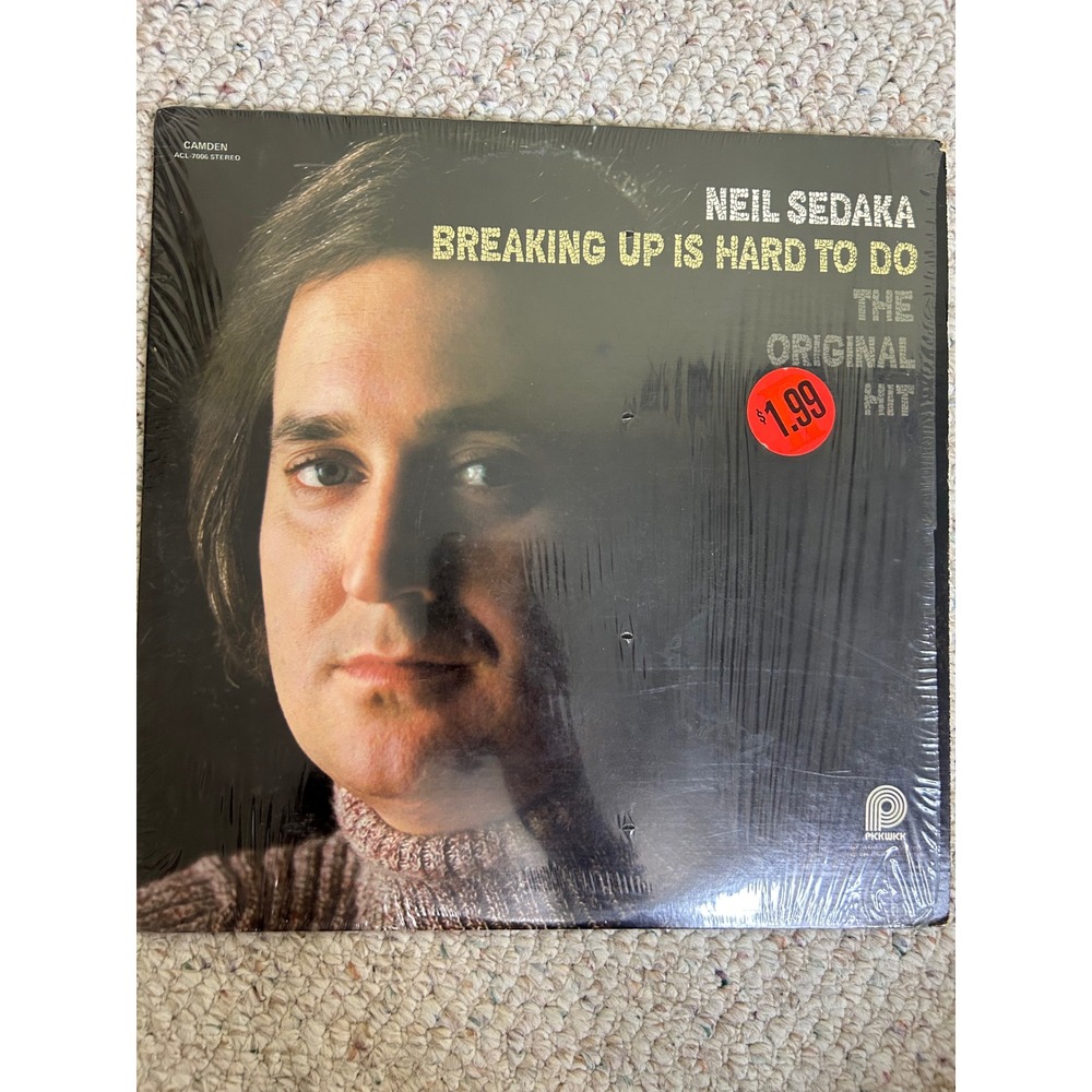 Neil Sedaka Breaking Up Is Hard To Do Vinyl LP RCA Camden ACL-7006 1976 Stereo